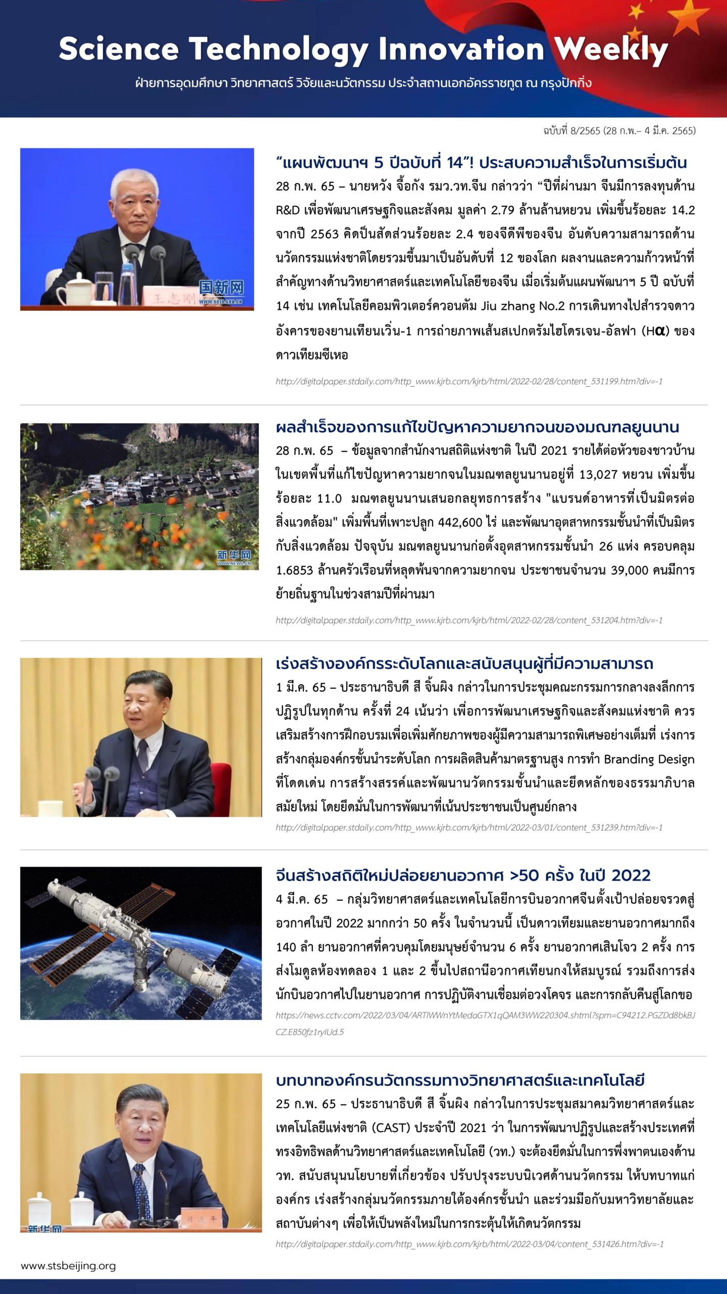 Science Technology Innovation Weekly No.8/2565