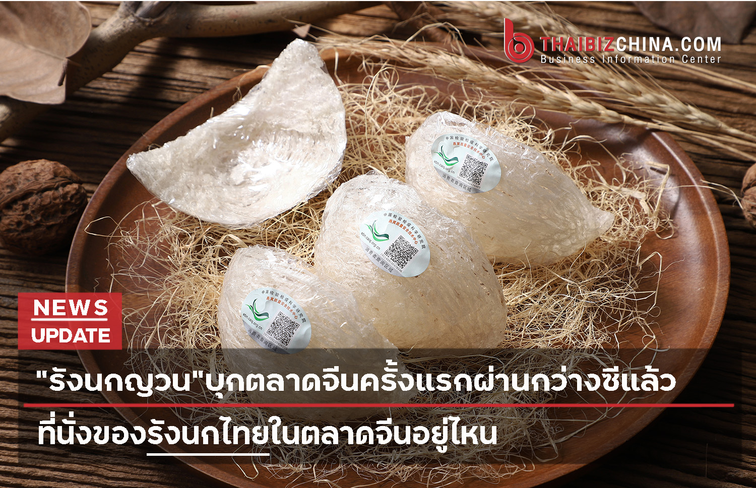 “รังนกญวน” บุกตลาดจีนครั้งแรกผ่านกว่างซีแล้ว ที่นั่งของรังนกไทยในตลาดจีนอยู่ไหน – thaibizchina